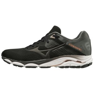 Mizuno Wave Inspire 16 D Παπουτσια Για Τρεξιμο Γυναικεια - Μαυρα